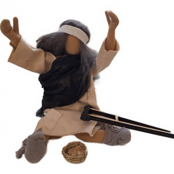 Preview: Bettler, Barthimäus, Bartimäus der Blinde bettler, erzählfigur, eglifigur, bibelfiguren, Egli-Figur, bibelpuppen